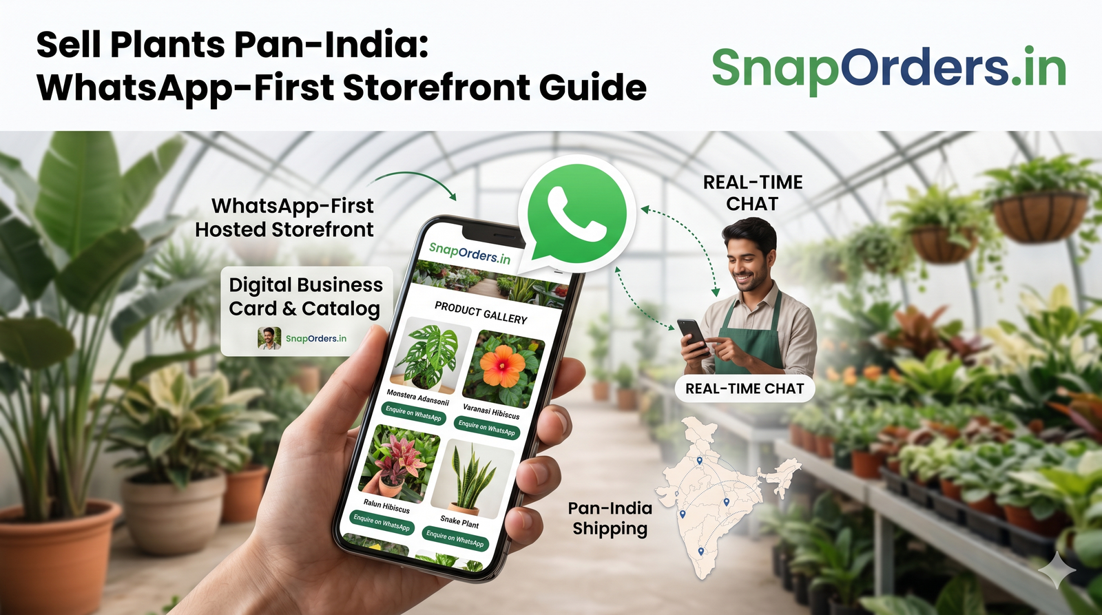 Sell Plants Pan-India with Zero Friction: The Rise of Conversational WhatsApp Storefronts for Nurseries