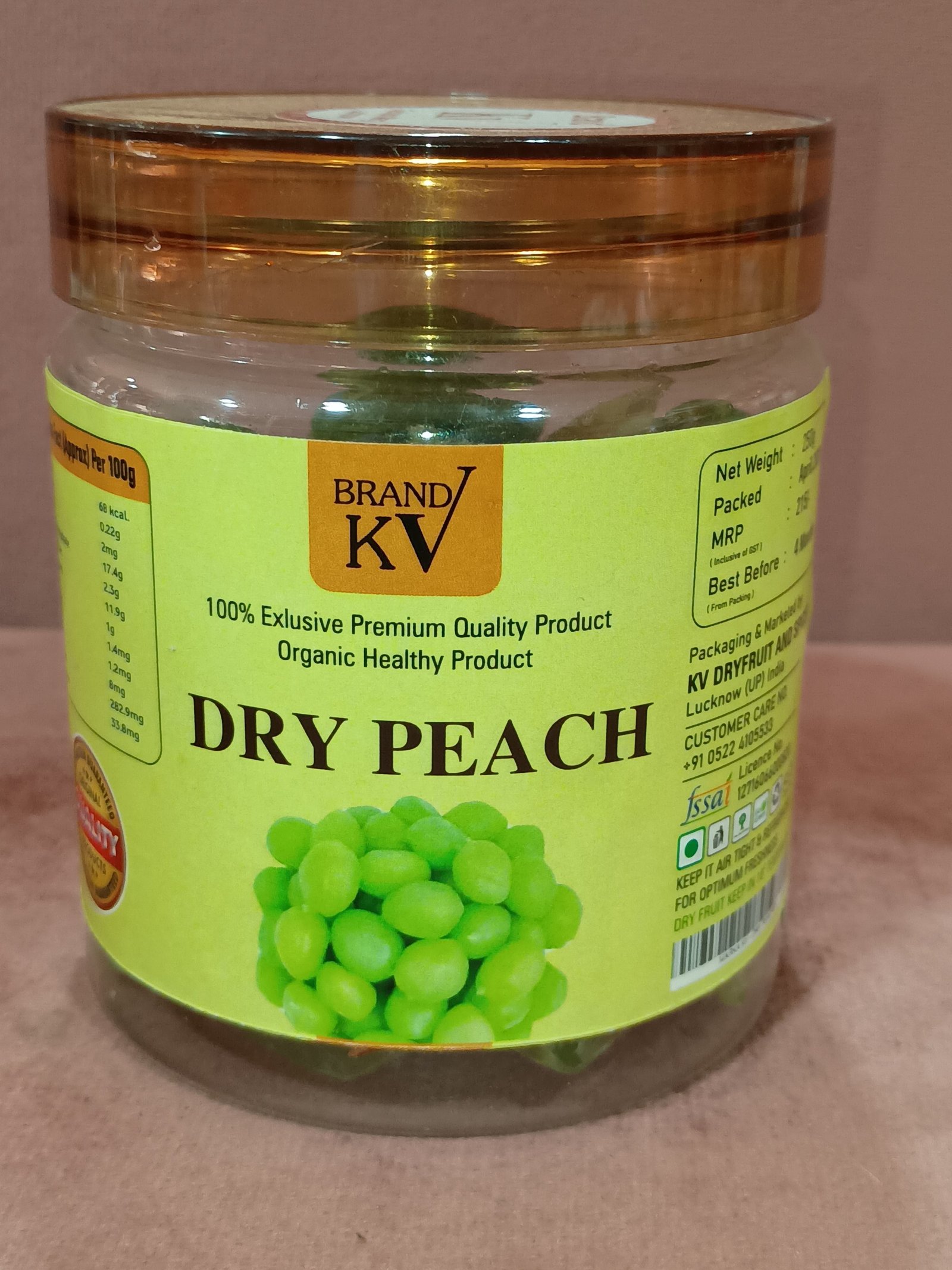 GREEN PEACH 250GM JAR