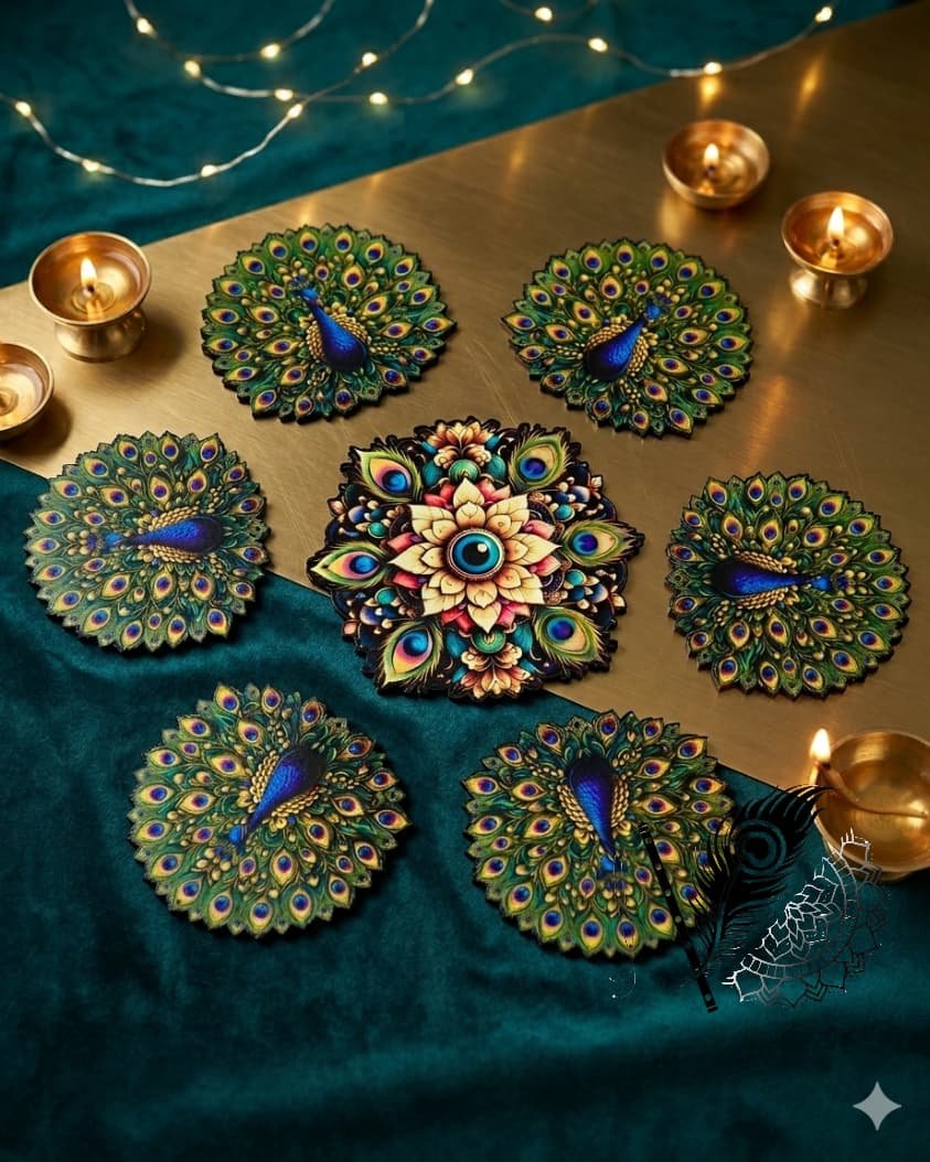 Peacock & Feather (Mayur) Rangoli