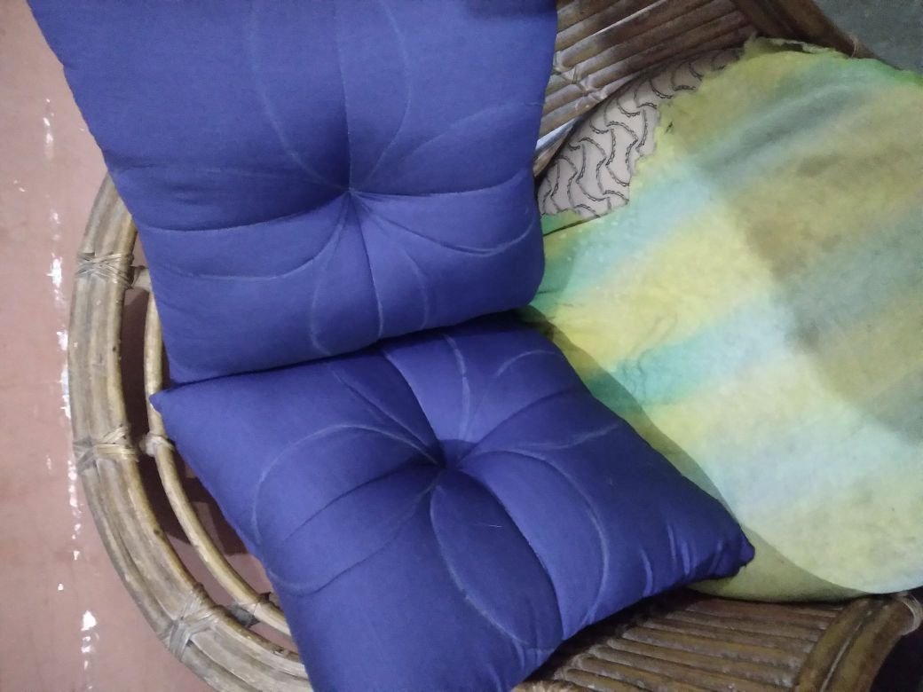 Premium Tufted Chair Cushion Pad Set