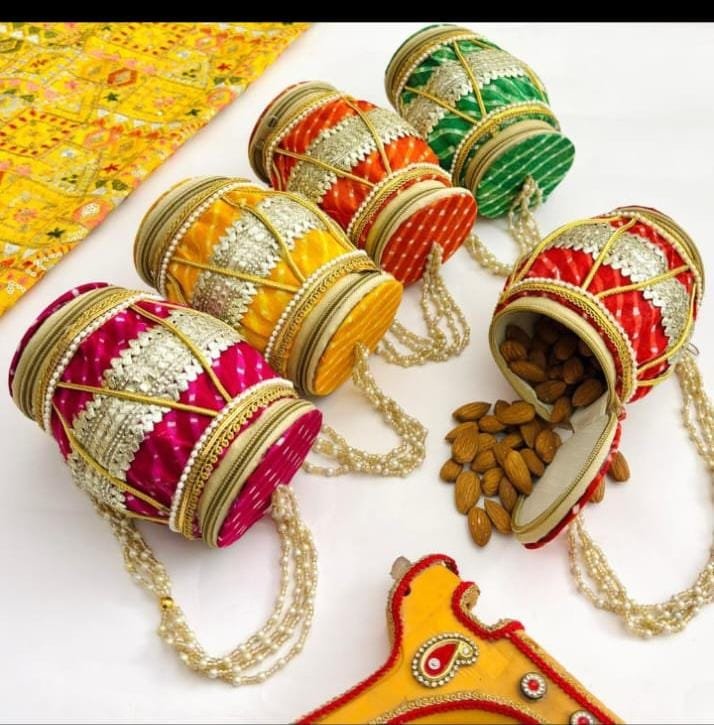Dholak-Shaped Dry Fruit Container