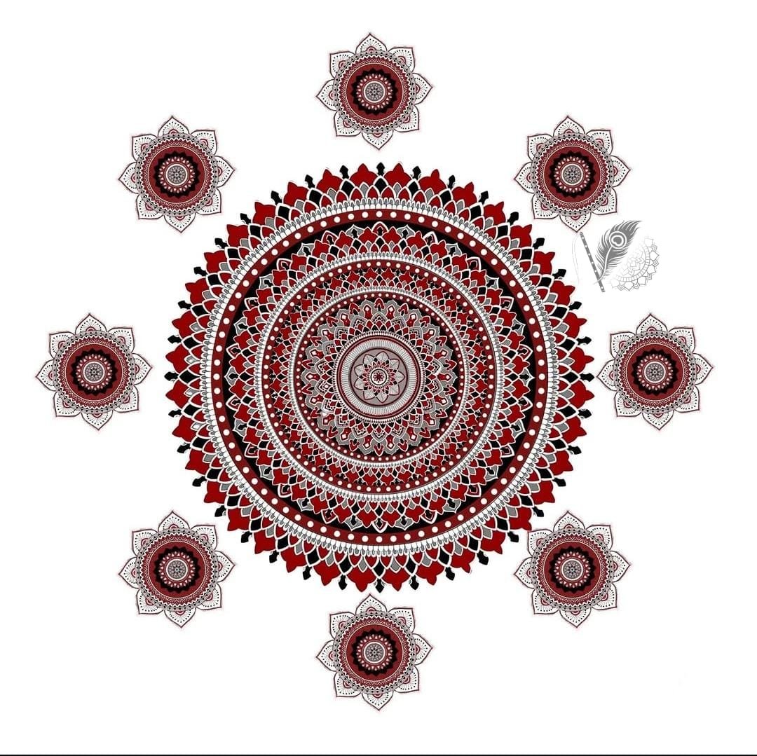Acrylic / Sticker / Readymade Rangoli