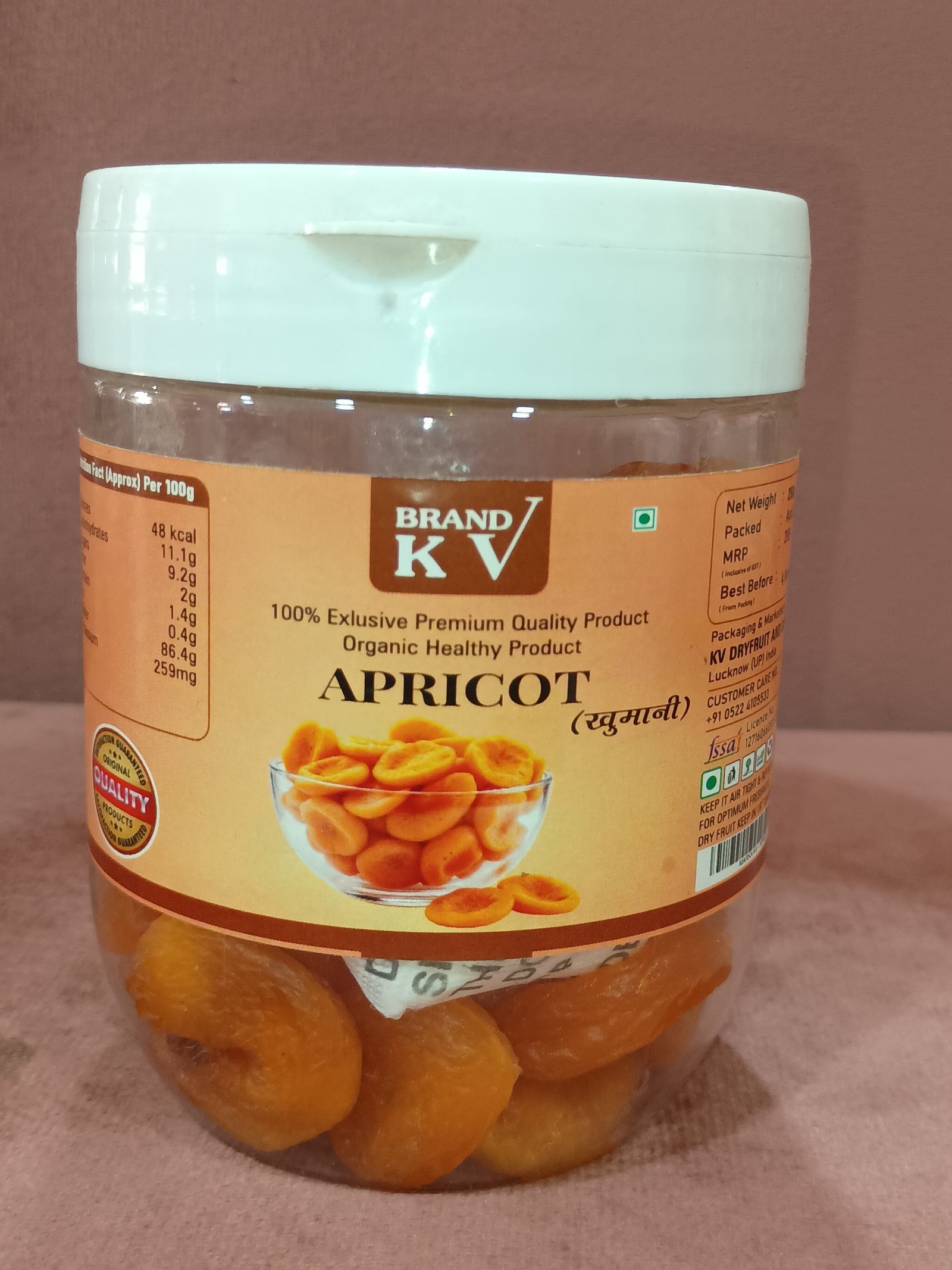 APRICOT SEEDLESS 250GM JAR